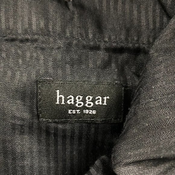 Vintage Y2K Haggar Wide Wale Blue Pleated Corduroy Pants Men's 36 x 30 Skater - Picture 6 of 13